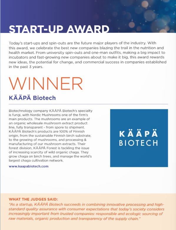 NutraIngredients Awards Brochure